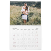 Script d'aquarelle moderne calendrier photo multip (Jan 2026)