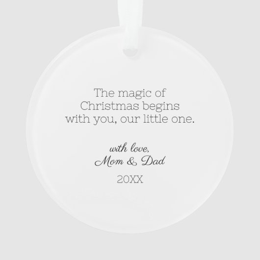 Script d'aquarelle pour nouveau-né de Noël du bébé (dos)