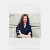 Script de bienvenue pour photo de remise de diplôm (Recto)