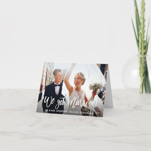 Script De Brève Moderne Nous Avons Une Carte De No (Devant)