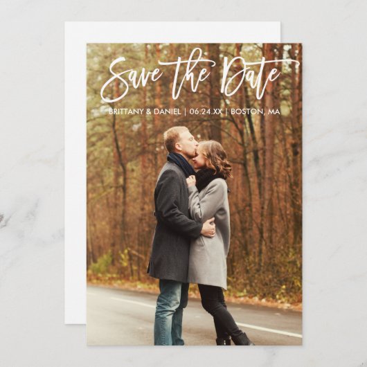 Script De Brosse Enregistrer Le Carte photo Date C (Devant / Derrière)