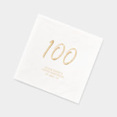 Script de brosse moderne 100e fête d'anniversaire (Gauche)