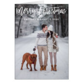 Script de brosse moderne Joyeuse carte de rempliss (Devant)