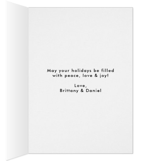 Script de brosse moderne Joyeuse carte de rempliss (Intérieur (Droit))