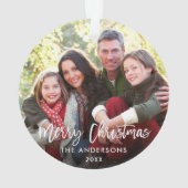 Script de brosse moderne Noël Famille Photo WR (dos)