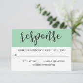 Script de brosse moderne RSVP (Debout devant)