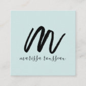 Script de Brûlure Noire Nom initial Carte d'appel (Devant)