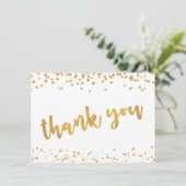 Script de Brush Or moderne Confetti MERCI (Debout devant)