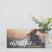 Script de calligraphie blanche Merci Mariage photo (Debout devant)