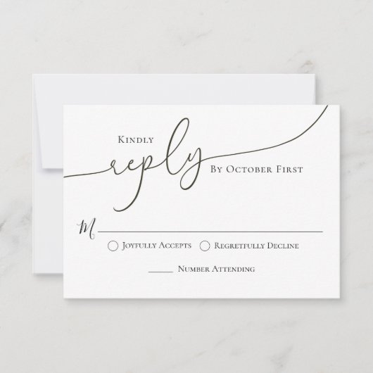 Script de calligraphie de réponse classique mariag (Devant)