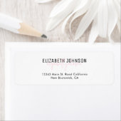 Script de calligraphie élégant Simple Étiquette ro (En situation)