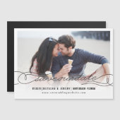 Script De Calligraphie Enregistrer Le Carte photo (Devant / Derrière)