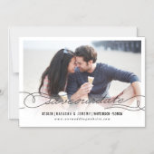 Script De Calligraphie Enregistrer Le Carte photo  (Recto)