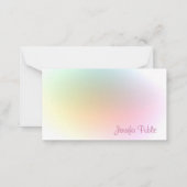 Script de calligraphie Modèle coloré moderne (Dos)