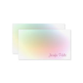 Script de calligraphie Modèle coloré moderne (Devant/Arrière en situation)