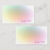 Script de calligraphie Modèle coloré moderne (Devant / Derrière)