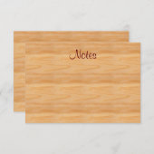 Script de calligraphie Modèle élégant bois Brown (Devant / Derrière)