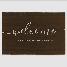 Script de calligraphie moderne Bienvenue Adresse d