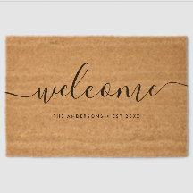 Script de calligraphie moderne Bienvenue Nom de fa