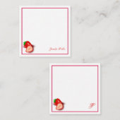 Script de calligraphie Monogramme Modèle fraise (Devant / Derrière)