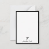 Script de calligraphie Monogramme Modèle simple (Devant)