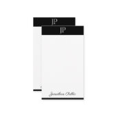 Script de calligraphie Monogrammé Modèle simple (Devant/Arrière en situation)