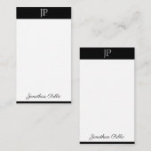 Script de calligraphie Monogrammé Modèle simple (Devant / Derrière)