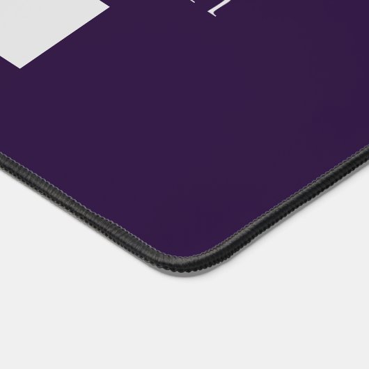 Script de calligraphie violette Nom Poste de trava (Coin)