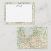 Script de carte vintage personnalisé (Devant / Derrière)