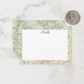 Script de carte vintage personnalisé (Devant/Arrière en situation)