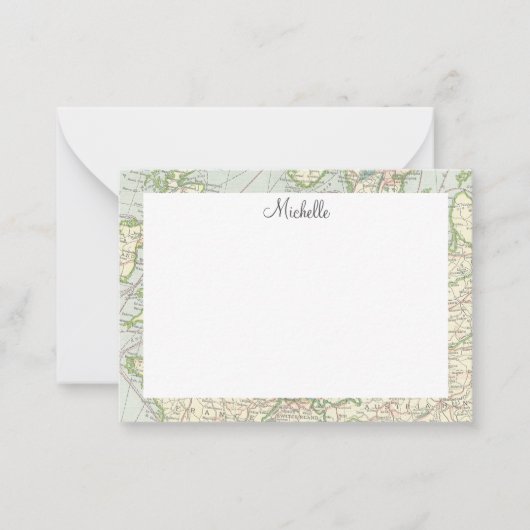 Script de carte vintage personnalisé (Devant)