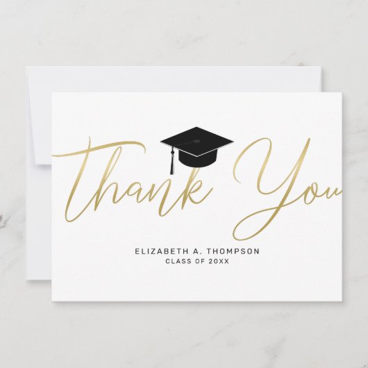 Script de Casquette Merci or chic Graduation (Devant)