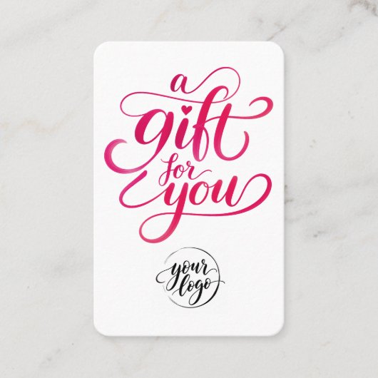Script de code QR de bon de réduction de cadeau ro (Devant)