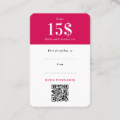 Script de code QR de bon de réduction de cadeau ro (Dos)