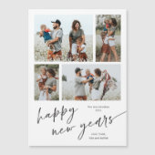 Script de collage photo simple Magnet Bonne Année (Devant)