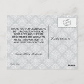 Script de diplôme - Carte postale Merci (Dos)