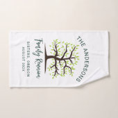 Script de généalogie de la réunion de famille pers (Serviette à main)