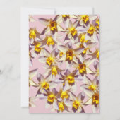 Script de jonquilles, Elégant Carte photo RSVP (Dos)