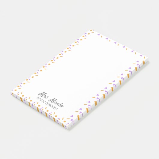 Script de l'enseignant Confetti  Post-it Notes (Incliné)