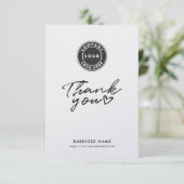 Script de logo d'entreprise Moderne Merci (Debout devant)