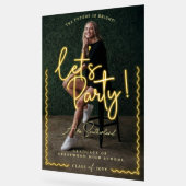 Script de lumière moderne Yellow Neon Wavy Graduat (Angle)