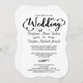 Script de mariage - Invitation de mariage (Devant / Derrière)