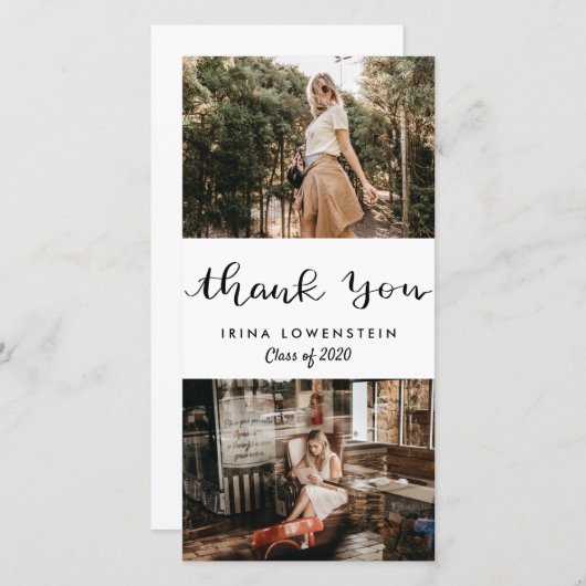 Script de Merci photo Décontracté de deuxième cycl (Devant / Derrière)