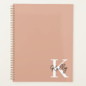 Script de monogramme rose vierge moderne (Devant)
