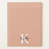 Script de monogramme rose vierge moderne (Dos)