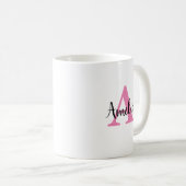 Script de Mug de nom de monogramme personnalisé (Devant droit)
