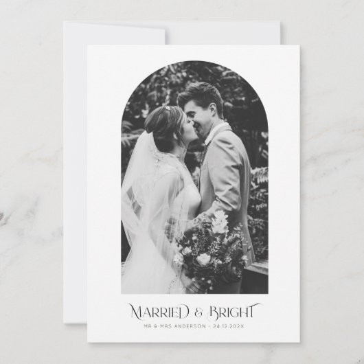 script de noël arche vacances mariage faire-part (Devant)