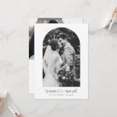 script de noël arche vacances mariage faire-part (Devant/Arrière en situation)