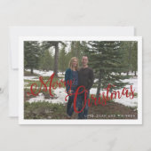 Script de Noël - carte photo de vacances. (Devant)