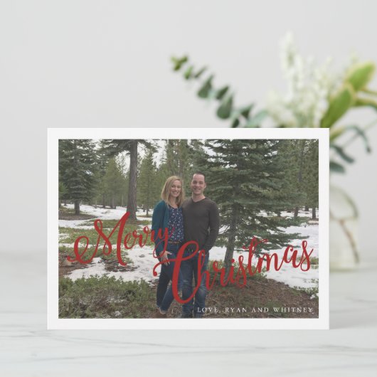 Script de Noël - carte photo de vacances. (Debout devant)